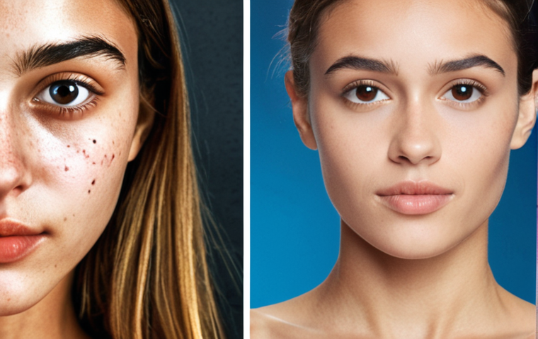 **

A digitally enhanced, over-filtered social media selfie of a young woman with an impossibly perfect jawline, juxtaposed with a realistic photograph of the same woman showing her natural facial features and bone structure. The background is a blurred collage of various social media icons. The image should convey the unrealistic beauty standards promoted online.

**